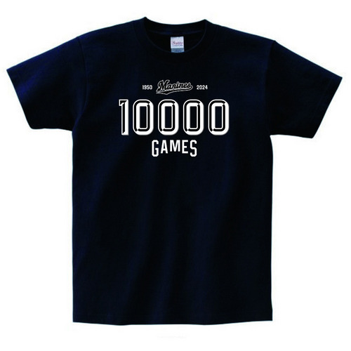 10,000試合達成記念　Tシャツ(歴代ユニホーム) 詳細画像 ブラック 1