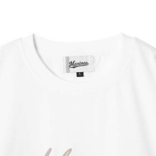 スクリプトMARINES超厚盛シリコンプリント半袖Tシャツ 詳細画像 ホワイト 3