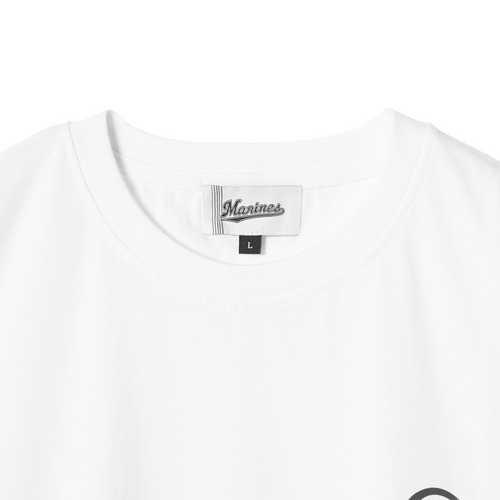 スクリプトMARINES縦プリント半袖Tシャツ 詳細画像 ホワイト 3