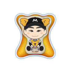 10選手展開 選手イラスト×チャンスくん 2層アクリルバッジ