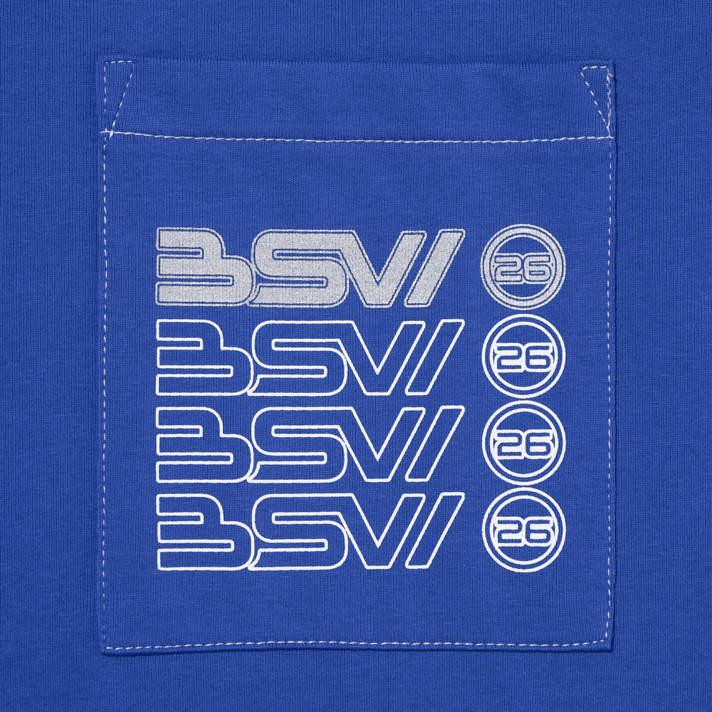 BSW配色ステッチTシャツ