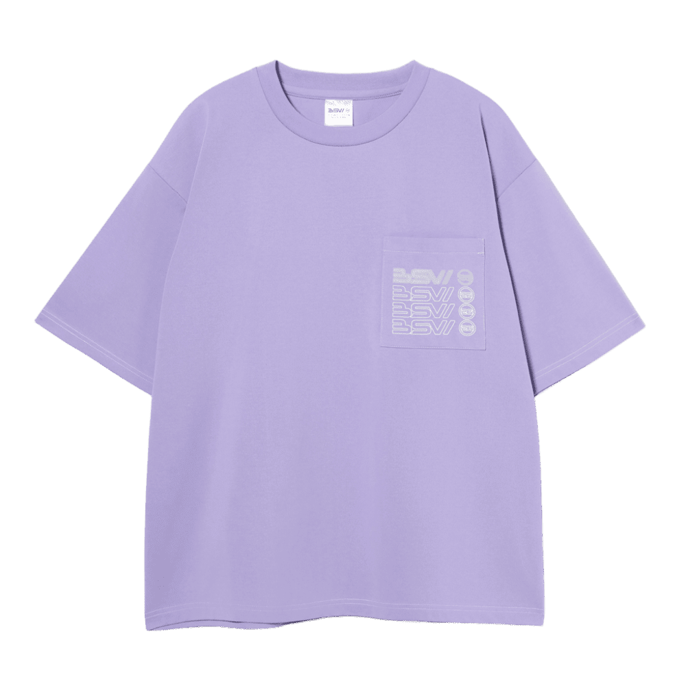 BSW配色ステッチTシャツ