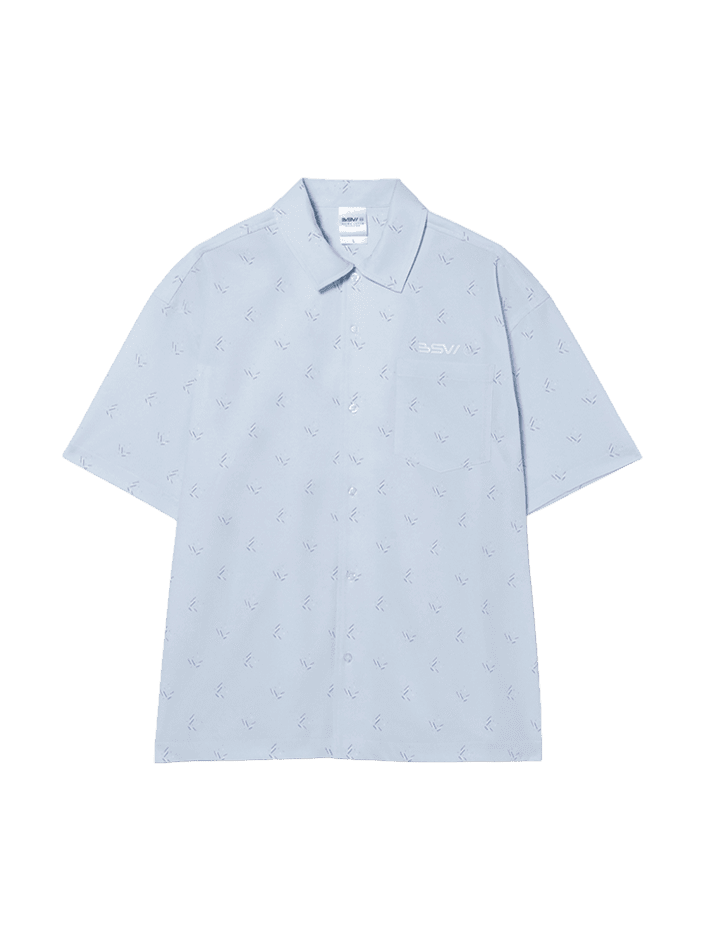 BSWパターンシャツ/geometric