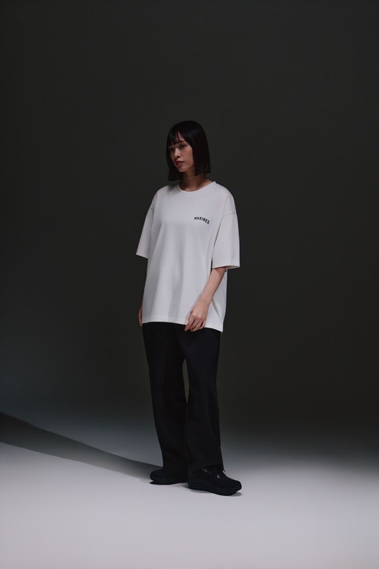 ACTIVE Tシャツ / MRINESアーチロゴ、ACTIVE ダンボールニットパンツ