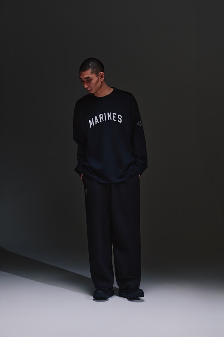 ACTIVE プリントロングスリーブTシャツ、ACTIVE ダンボールニットパンツ