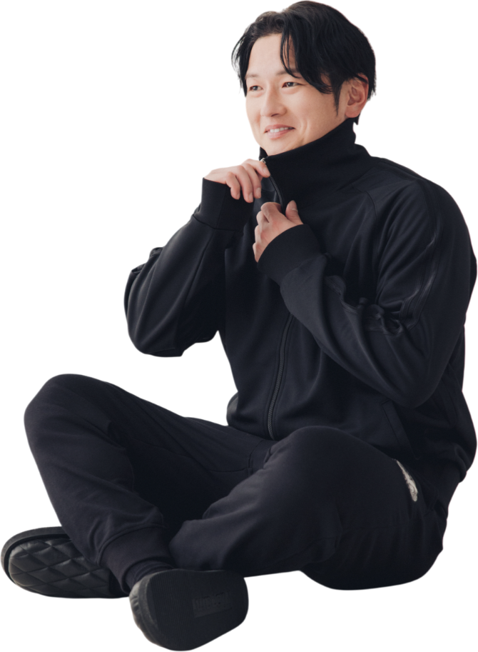 トラックジャケット/カモメ刺繍