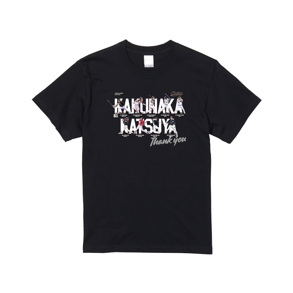 角中勝也選手引退メモリアル Tシャツ(歴代ビジュアル)