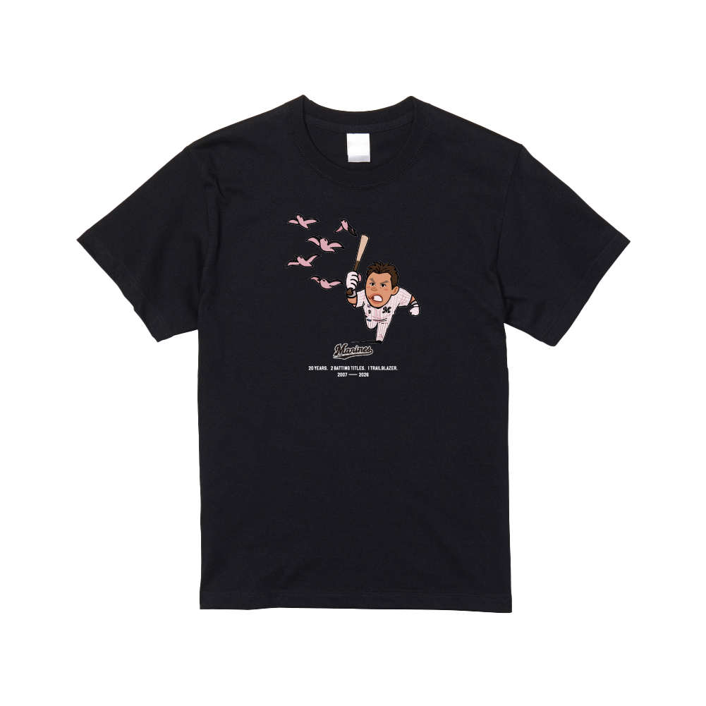 角中勝也選手引退メモリアル Tシャツ(選手イラスト)