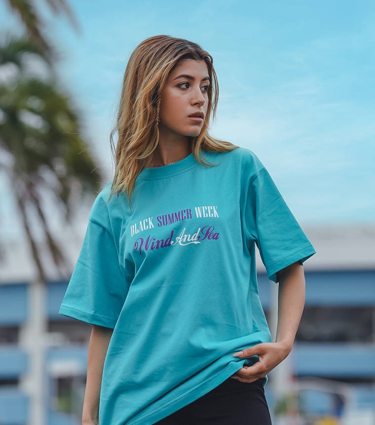 MARINES×WIND AND SEA BSWTシャツ (Text Logo)
