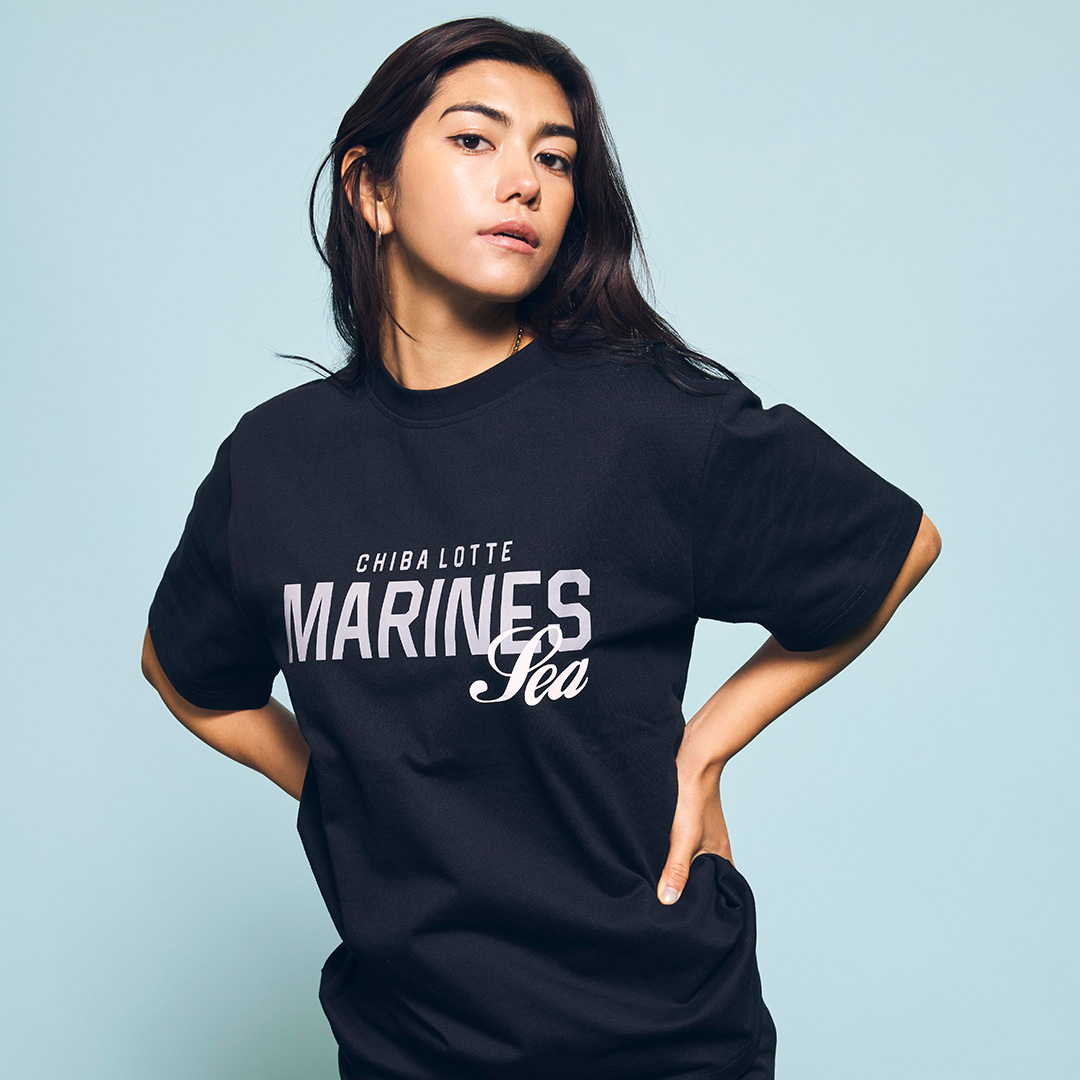 MARINES×WIND AND SEA Tシャツ　ブラック