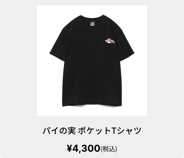 パイの実 ポケットTシャツ