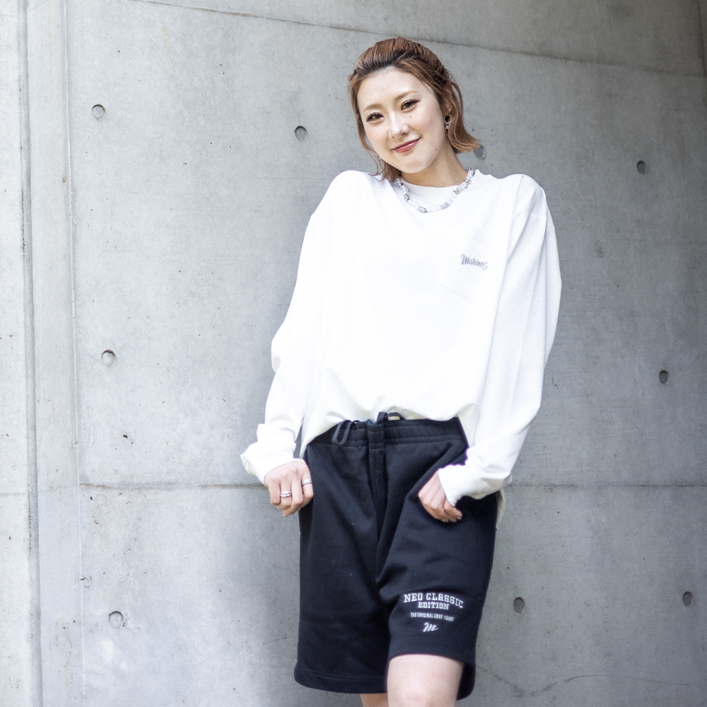 NCE2025 スウェットハーフパンツ＆NCE2025 長袖ポケットTシャツ