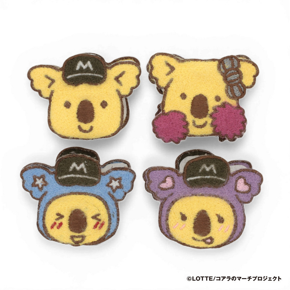 もこもこチャンスくんフレンズ ミニヘアクリップ4個セット