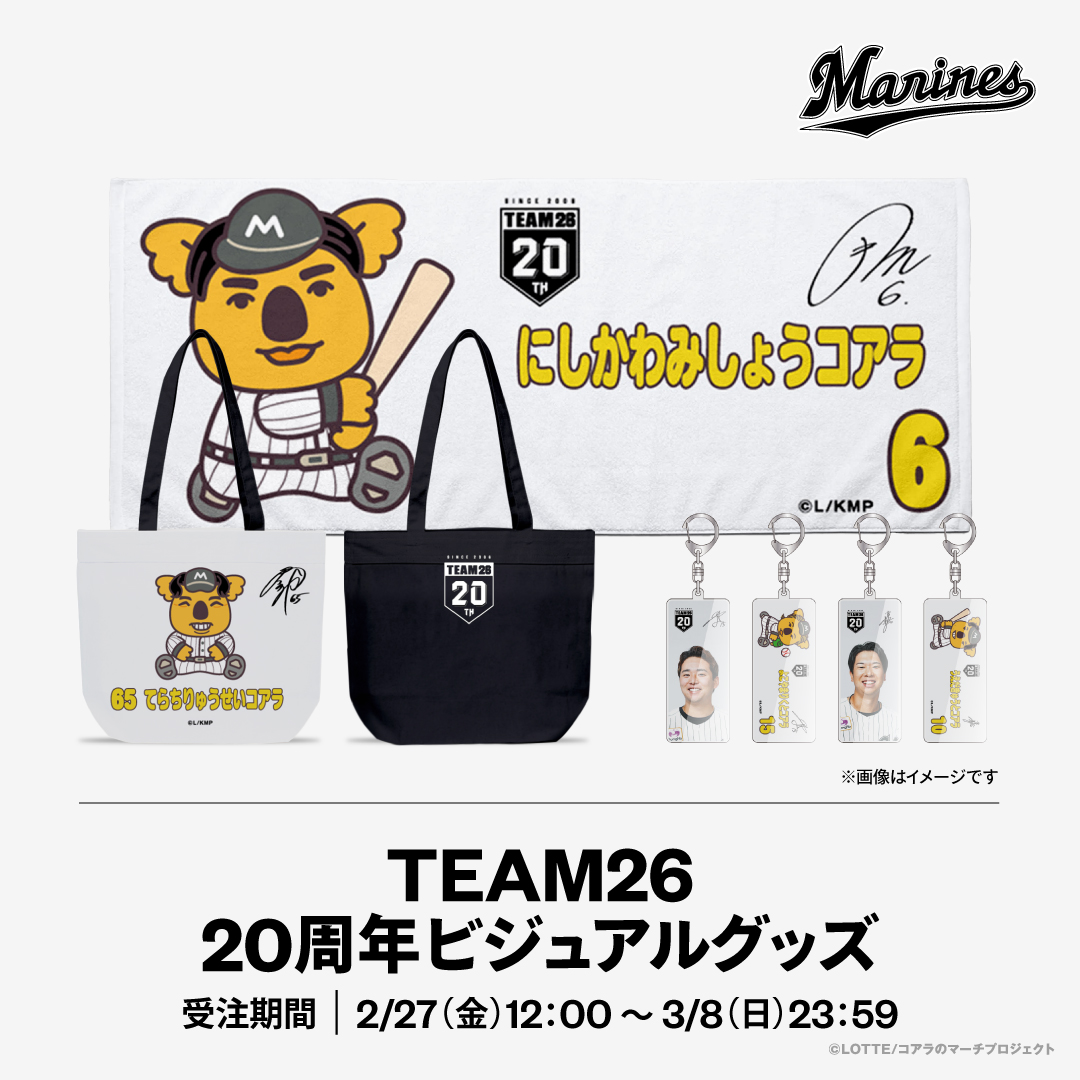 TEAM26 20周年ビジュアルグッズ
