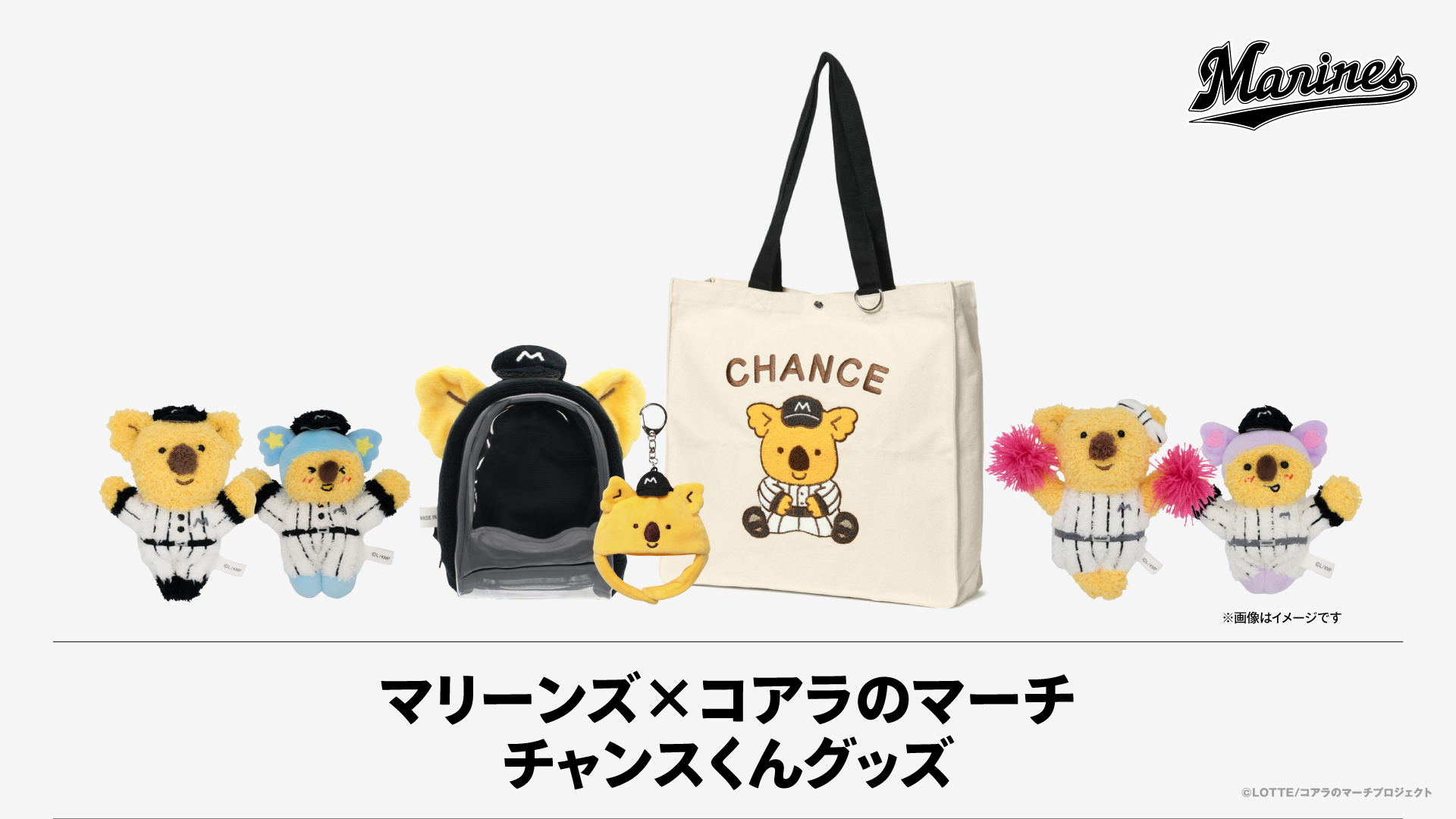 マリーンズ×コアラのマーチチャンスくんグッズ