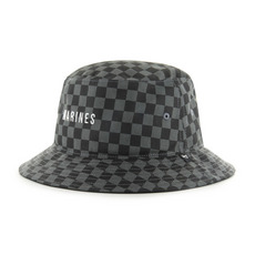 Marines チェックアップ '47 BUCKET HAT チャコールxブラック