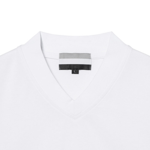 BELIEF LINE半袖VネックTシャツ(胸プリント) 詳細画像 ホワイト 3