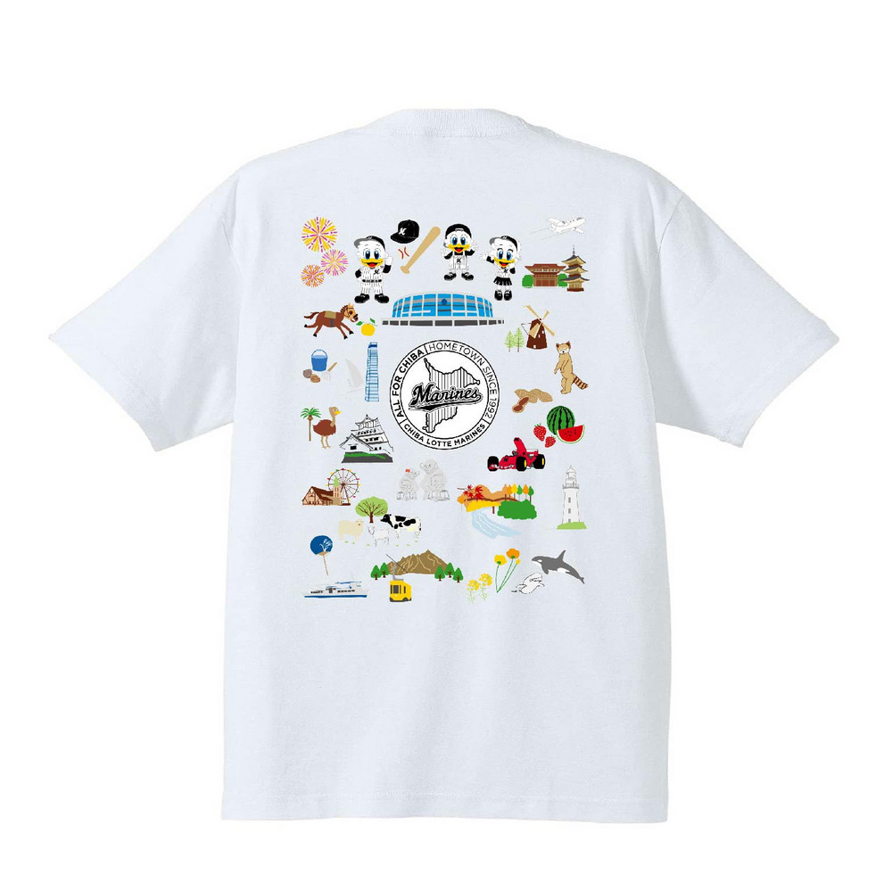 ALL FOR CHIBA MAP Ｔシャツ