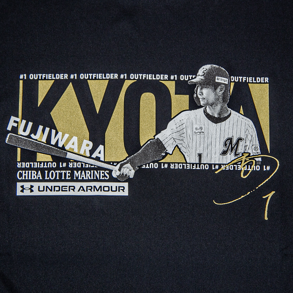 藤原恭大選手アンダーアーマーコラボ Tシャツ(フォト)/マリーンズ
