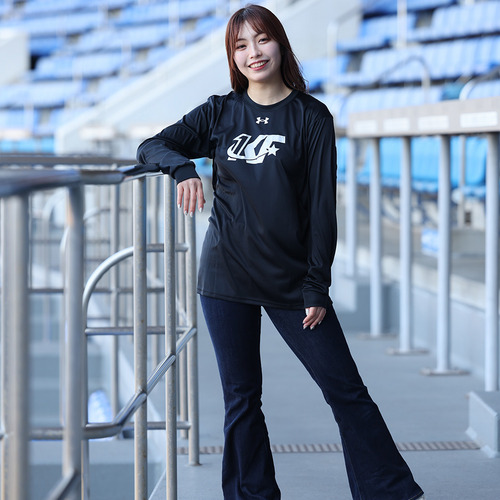 第3弾 藤原恭大選手アンダーアーマーコラボ長袖Tシャツブラック(KFロゴ) 詳細画像 1カラー 2