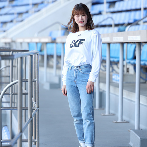 第3弾 藤原恭大選手アンダーアーマーコラボ長袖Tシャツホワイト(KFロゴ) 詳細画像 1カラー 2
