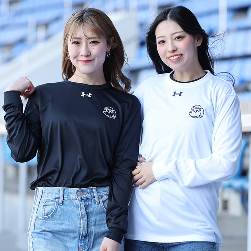 第3弾 藤原恭大選手アンダーアーマーコラボ長袖Tシャツホワイト(DOGロゴ) 詳細画像 1カラー 3