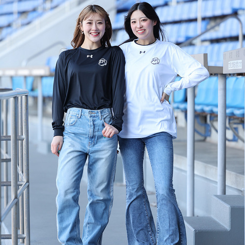 第3弾 藤原恭大選手アンダーアーマーコラボ長袖Tシャツホワイト(DOGロゴ) 詳細画像 1カラー 4