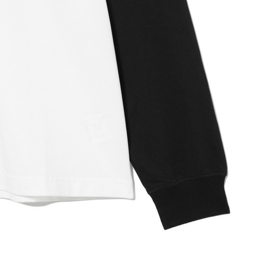 NCEフェイクレイヤード長袖Tシャツ(CLMロゴ) 詳細画像 ブラック×ホワイト 5