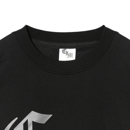 NCEフェイクレイヤード長袖Tシャツ(CLMロゴ) 詳細画像 ブラック×グレー 3