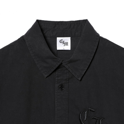 NCE 刺繍BIGシャツ(CLMロゴ) 詳細画像 ブラック 3