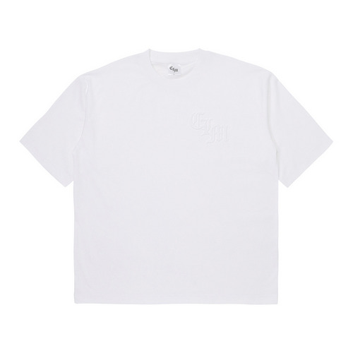 NCEエンボスプリント半袖Tシャツ(CLMロゴ) 詳細画像 ホワイト 1