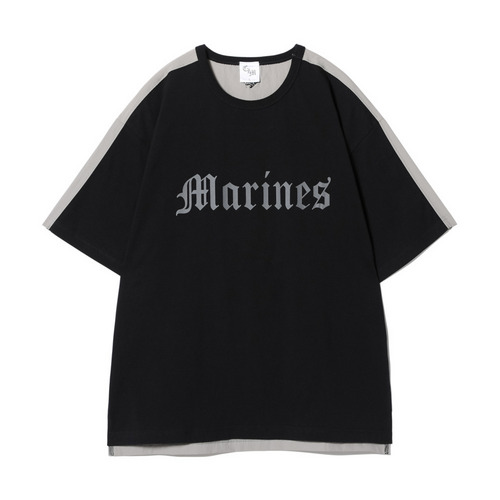 NCE素材MIXTシャツ(Marines) 詳細画像 ブラック 1