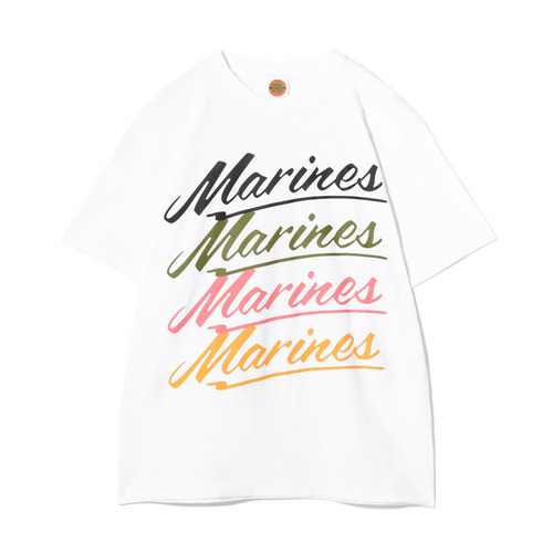 BSW半袖Tシャツ(Marinesロゴ連続プリント) 詳細画像 ホワイト 1