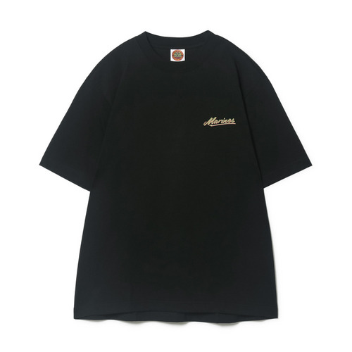 BSWサークルバックプリントTシャツ 詳細画像 ブラック 1