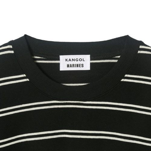 MARINES×KANGOL　ボーダー長袖Tシャツ 詳細画像 ブラック 3