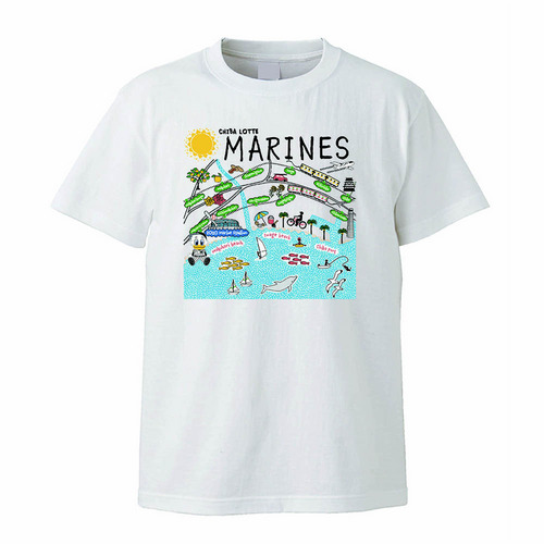 ホームタウンMAP Tシャツ 詳細画像 ホワイト 1