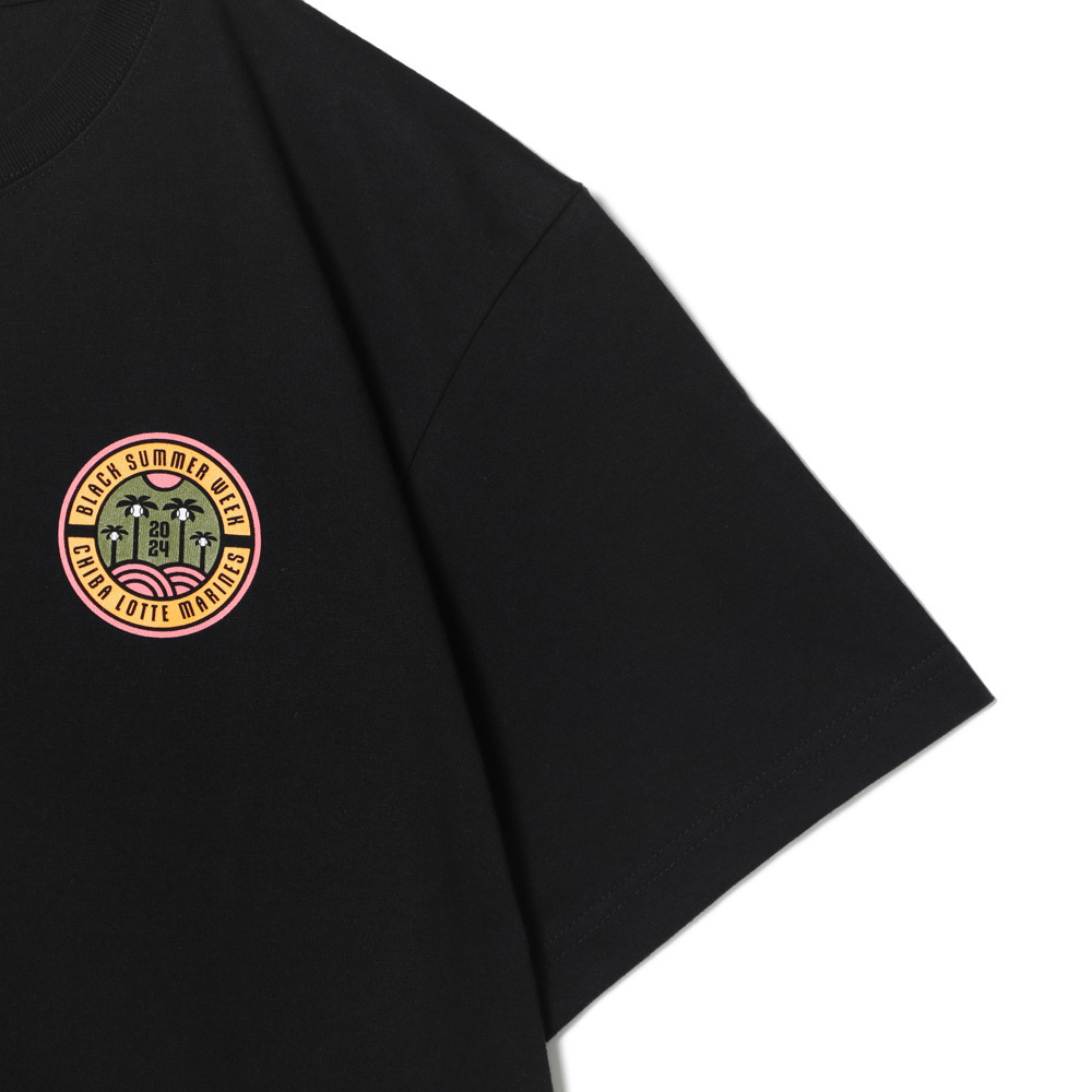 マリーンズ×ハワイアン航空 半袖Tシャツ(BSWサークルロゴ) ブラック