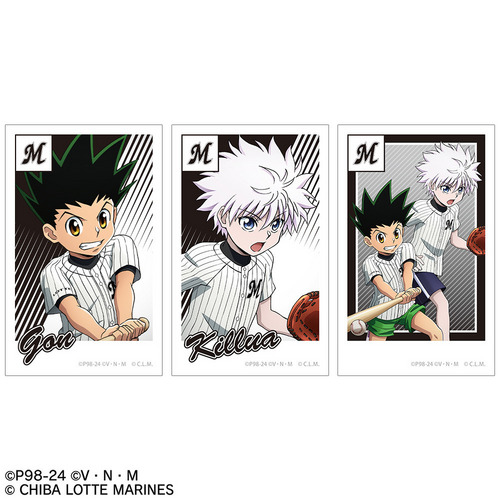 『HUNTER×HUNTER』 マリーンズ / 描き下ろし ゴン&キルア インスタントカメラ風イラストカード3枚セット/マリーンズオンライン