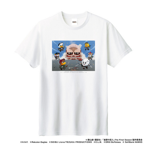 2024進撃の巨人/パシフィック・リーグ6球団 　Tシャツ(マスコット) 詳細画像 ホワイト 1