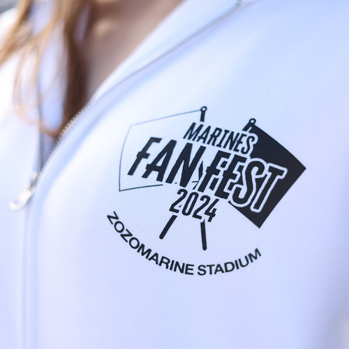 【数量限定】MARINES FAN FEST 2024 裏起毛フルZIPパーカー 詳細画像 ホワイト 5