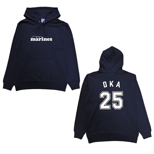 全選手展開 ネーム＆ナンバーパーカー(marinesロゴ)  ネイビー  詳細画像 1カラー 1