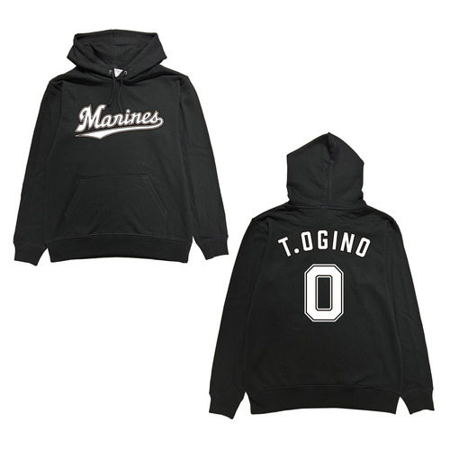 全選手展開 ネーム＆ナンバーパーカー(Marinesワードロゴ) ブラック  詳細画像 1カラー 1