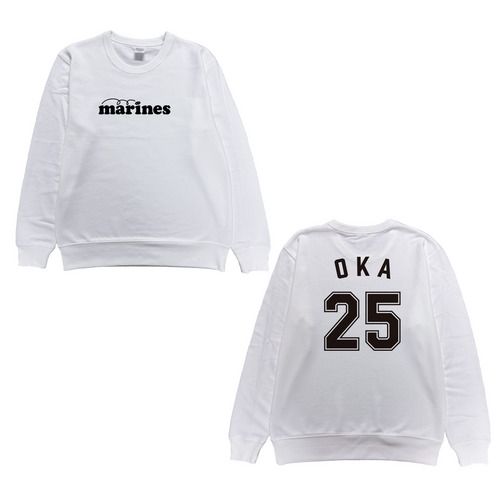 全選手展開 ネーム＆ナンバートレーナー(marinesロゴ)  ホワイト  詳細画像 1カラー 1