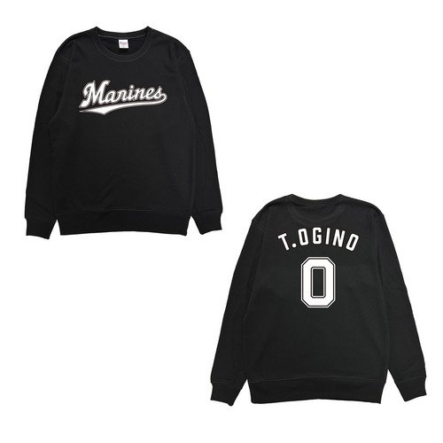 全選手展開 ネーム＆ナンバートレーナー(Marinesワードロゴ) ブラック  詳細画像 1カラー 1