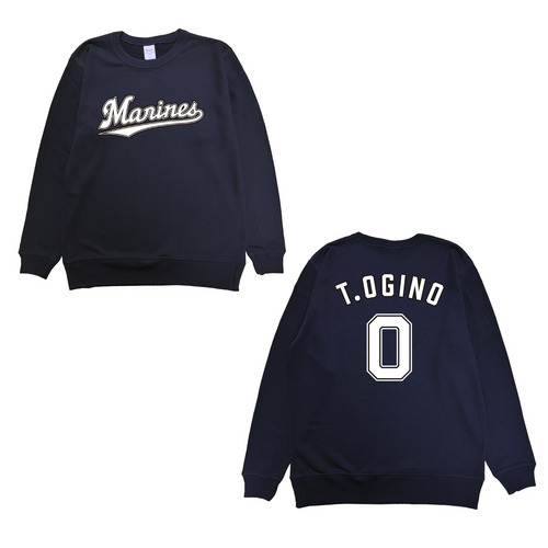 全選手展開 ネーム＆ナンバートレーナー(Marinesワードロゴ) ネイビー  詳細画像 1カラー 1