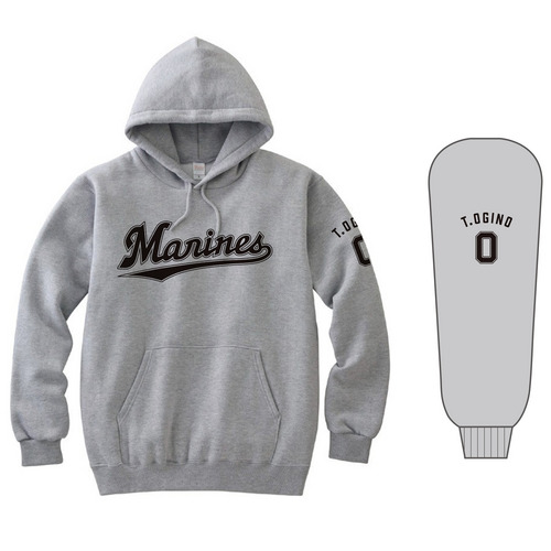 全選手展開 パーカー(Marinesワードロゴ) グレー  詳細画像 1カラー 1