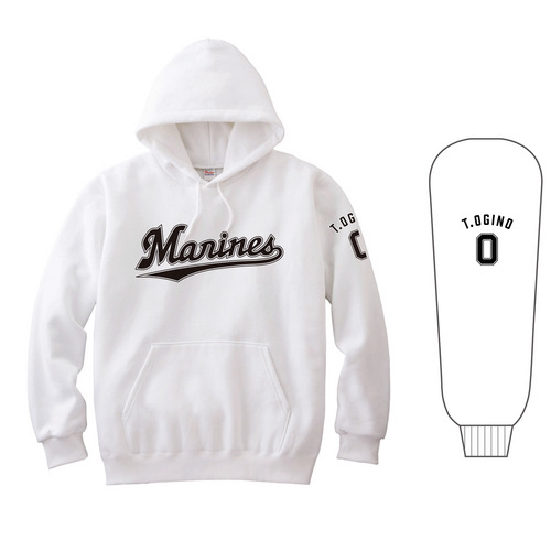 全選手展開 パーカー(Marinesワードロゴ) ホワイト  詳細画像 1カラー 1