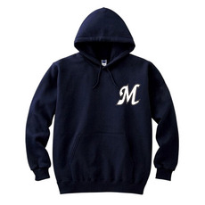 全選手展開 パーカー（Mロゴ） ネイビー  詳細画像