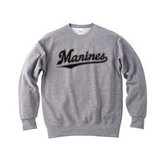全選手展開 トレーナー(Marinesワードロゴ) グレー  詳細画像