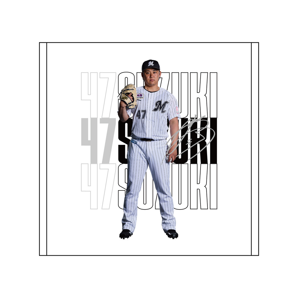 2025選手ビジュアル(ホーム) ハンドタオル/マリーンズオンライン